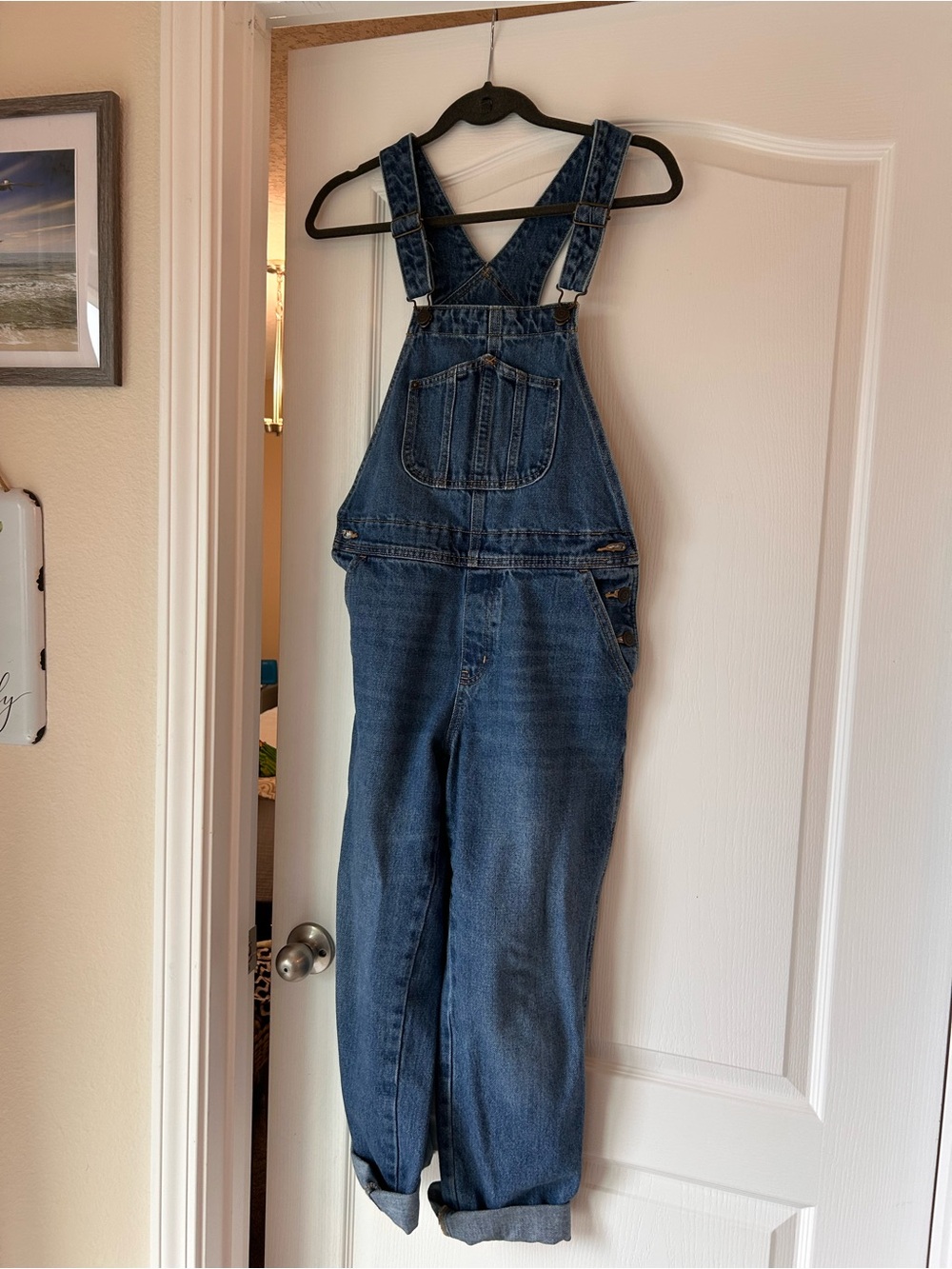 Old Navy Dark Blue Denim Overalls